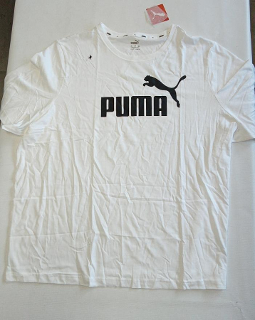 Tricou PUMA Ess Logo Tee, pentru barbati, alb, 4XL [3]
