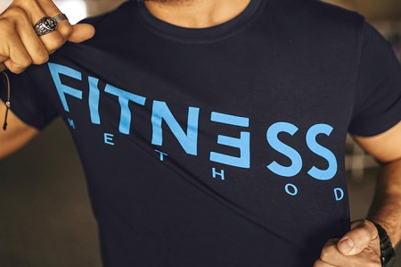 Tricou sport FITNESS METHOD, Slim Fit, Marimea M [3]