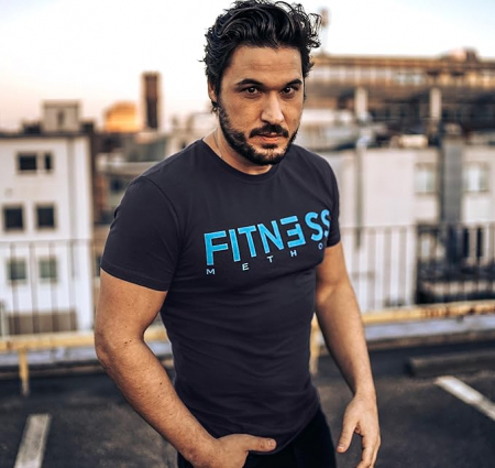Tricou sport FITNESS METHOD, Slim Fit, Marimea M [6]