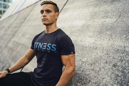Tricou sport FITNESS METHOD, Slim Fit, Marimea M [4]