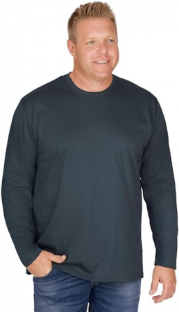 Tricouri si Camasi barbati - Tricou Trigema 636501 pentru bărbați cu mâneci lungi, Marimea 5XL