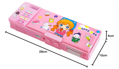 Trusa pentru rechizite scolare Ristpal, tip Pop Up, roz [7]