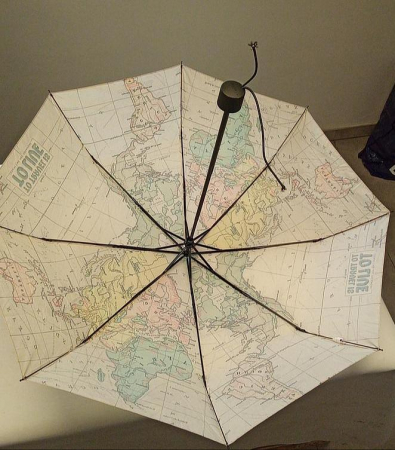 Umbrela pliabila Legami Umb0003 Travel, model cu harta, 100 cm [2]