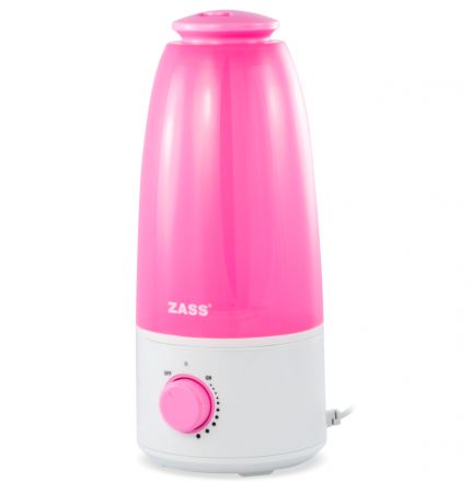 Produse RESIGILATE Zass, Sero si Trisa - Umidificator cu ultrasunete Zass ZUH 01, culoare roz