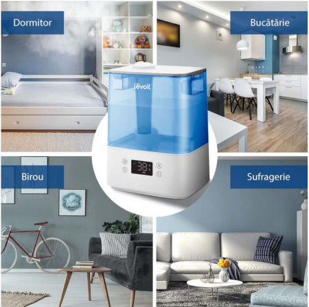 Umidificator de aer LEVOIT Classic 300S, Rezervor 6L, 47m² [10]