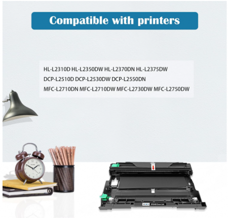 Unitate de cilindru Aseker DR-2400 DR2400 compatibilă cu TN-2420 pentru imprimantele Brother [3]