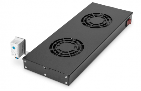 Componente PC - Unitate de ventilatie DIGITUS pentru rack-uri de servere de 19"(48cm) cu 2 ventilatoare