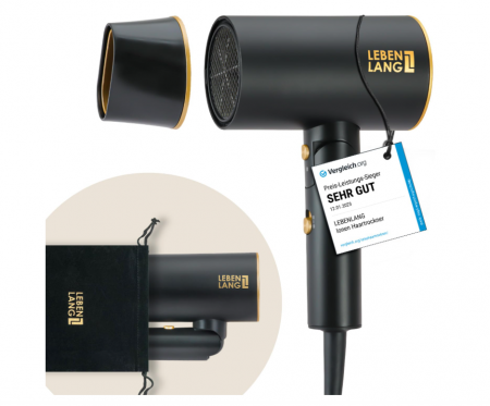 Aparate & Accesorii ingrijire personala - Uscător de păr pliabil LEBENLANG Ion 2100 W cu mod aer rece