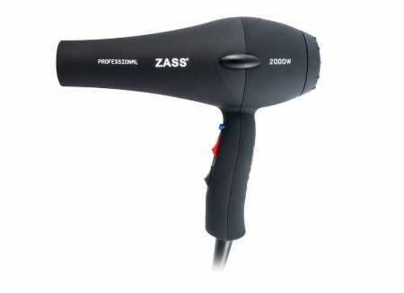 Produse RESIGILATE Zass, Sero si Trisa - Uscator de par Zass ZHD 03, 2000W, 3 trepte de caldura, 2 viteze, Functie Ionizare