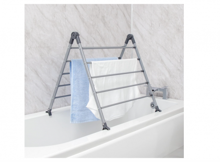 Uscatoare rufe - Uscator de haine pliabil pentru cada BLACK + DECKER, 10 bare