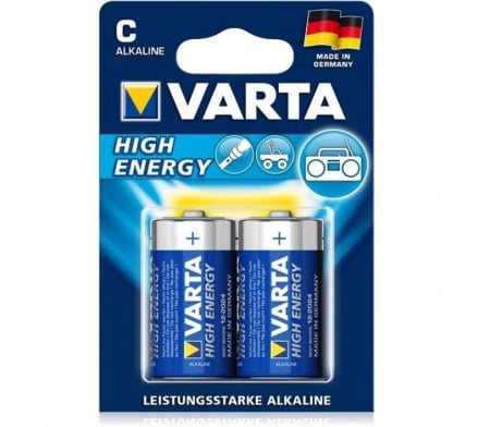 TV, Audio & Foto - Set 2 baterii Varta High Energy LR14, 1.5V, 4914121412