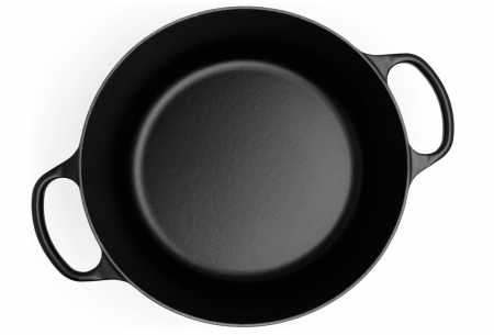 Vas pentru gatit, Oală cu capac Le Creuset Signature , din fontă emailată, 28 cm, 6,7 litri, negru mat [6]