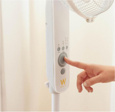 Ventilator cu picior si telecomanda Newlux W550 Smart, 5 pale, Ø40 cm, 3 viteze, oscilant [9]