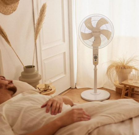 Ventilator cu picior si telecomanda Newlux W550 Smart, 5 pale, Ø40 cm, 3 viteze, oscilant [12]