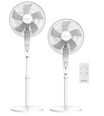 Ventilator cu picior si telecomanda Newlux W550 Smart, 5 pale, Ø40 cm, 3 viteze, oscilant [0]
