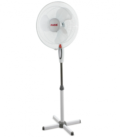 Ventilator cu picior Zass ZF 1605, 41cm diametru, 45 W, Motor silentios si puternic, Culoare Alb [1]