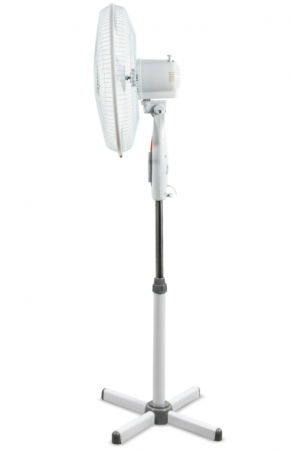 Ventilator cu picior Zass ZF 1605, 41cm diametru, 45 W, Motor silentios si puternic, Culoare Alb [2]