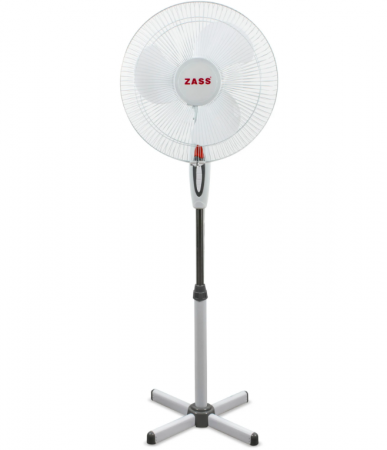 TOATE PRODUSELE - Ventilator cu picior Zass ZF 1605, 41cm diametru, 45 W, Motor silentios si puternic, Culoare Alb