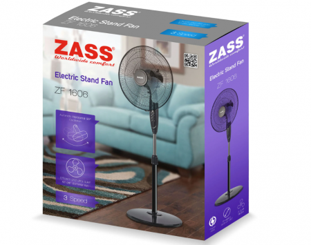 Ventilator cu picior Zass ZF 1606, 45 W, 3 viteze [3]