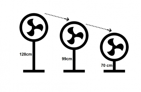 Ventilator cu picior Zass ZFTRA 1609, 55 W, 3 trepte viteza [5]