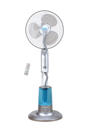 Produse RESIGILATE Zass, Sero si Trisa - Ventilator cu telecomanda si pulverizare apa Zass ZMF 02 Silver, 75 W, pulverizare super fina 320 ml/h, 3.2 L capacitate rezervor, 3 trepte