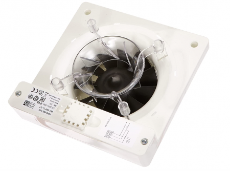 Ventilator silențios axial pentru baie/toaletă - 100 mm Vortice 11314 'Punto Evo Flexo MEX100/4" LL T', cu temporizator [1]