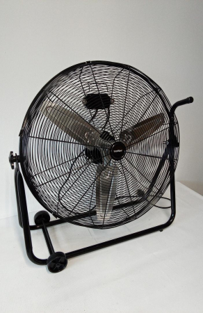 Ventilator industrial de podea Bastilipo Hurricane 140W din oțel inoxidabil cu 3 viteze, negru [1]