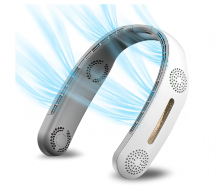 Ventilator portabil pentru gât, Turbo 4000 mAh, cu 3 viteze [0]