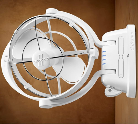 Ventilator Seekr Sirocco II, 7010CAWBX, 3 viteze, 360 de grade, 125/185 CFM, 12/24 V, alb [3]