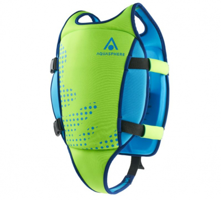 Piscine si accesorii - Vestă de înot Aquasphere pentru copii, verde/albastru, 2-3 ani
