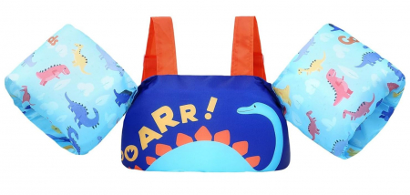 Sporturi acvatice - Vestă de înot cu aripioare pentru copii Gogokids, 2-6 ani, 14-23 kg