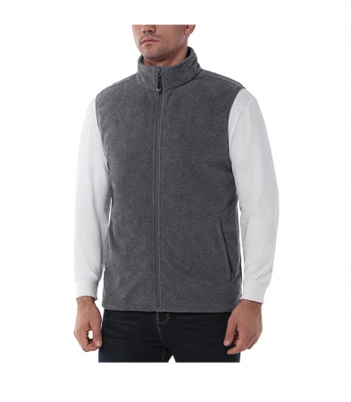 Imbracaminte barbati - Vesta polar pentru barbati 33,000ft, gri, 4XL