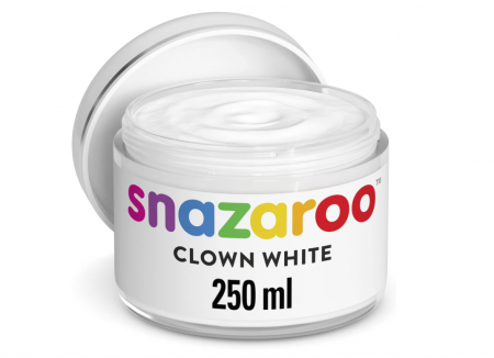 Vopsea alba pentru pictura pe fata Snazaroo, Clown White 250ml [0]