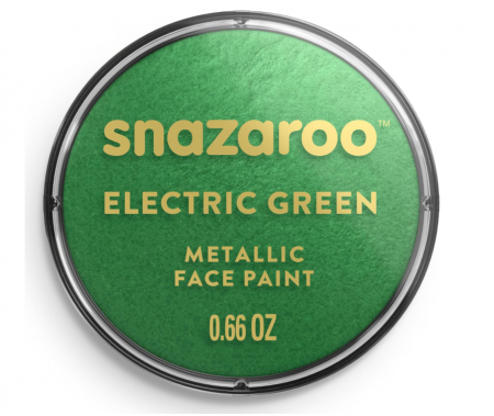 Jucarii, Copii & Bebe - Vopsea metalică pentru față și corp Snazaroo, 18ml, verde electric