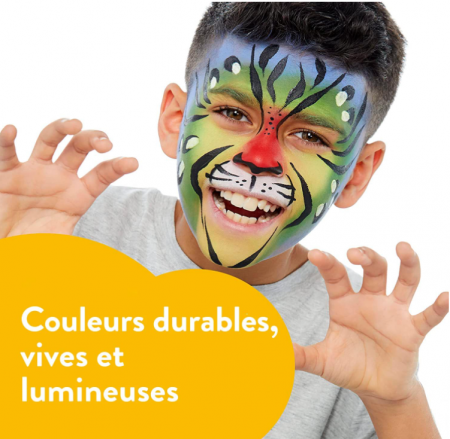 Vopsea metalică pentru față și corp Snazaroo, 18ml, verde electric [4]