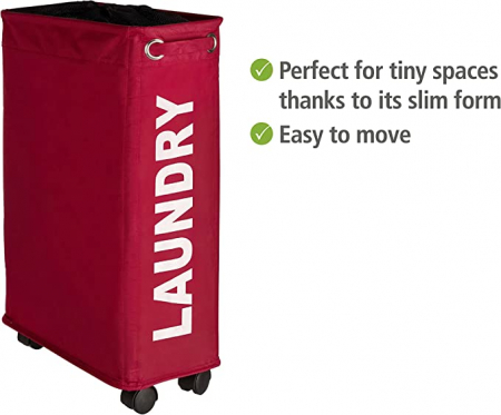 Wenko - coş de rufe roşu din poliester [2]