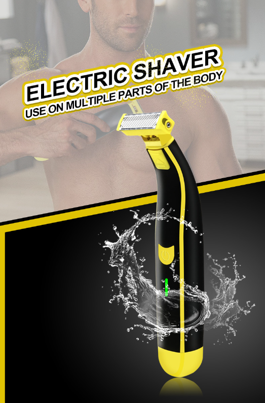 Aparat de Ras Electric Multifunctional, Rezistent la Apa, pentru Intregul Corp si Zona Inghinala, Reincarcabil prin USB, cu 4 Piepteni si Accesorii Incluse [5]