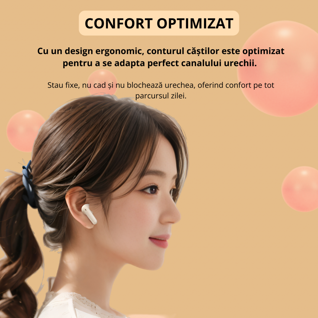 Casti wireless bluetooth 5.4, model M69, 20 ore redare, microfon integrat, 3D stereo, control tactil, design ergonomic, incarcare USB, ideale muzica si apeluri, Negru [10]