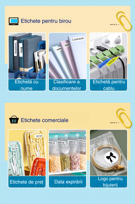 Imprimanta portabila termica Mini P15 Marklife, Bluetooth, fara cerneala, compatibila iOS & Android, 203 dpi, viteza 20mm/s, baterie 1200mAh, etichete 15mm, design compact [5]