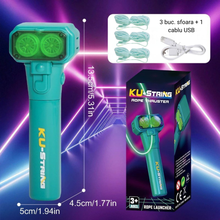 Jucarie Lasso Antigravitationala Sfoara Luminoasa USB-C [2]