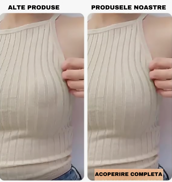 Sutien cu Cupe Autoadezive, Reutilizabile si Impermeabile, Confort Discret pentru Tinute Fara Bretele, confort maxim pentru utilizare zilnica si Ocazii Speciale, 13 CM [4]