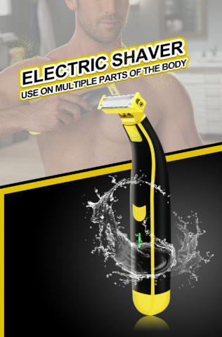 Aparat de Ras Electric Multifunctional, Rezistent la Apa, pentru Intregul Corp si Zona Inghinala, Reincarcabil prin USB, cu 4 Piepteni si Accesorii Incluse [4]