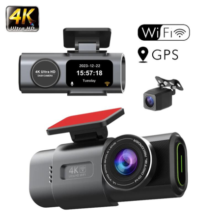 Accesorii electronice auto - camera-auto-dash-cam-4k-ultra-hd-wifi-gps
