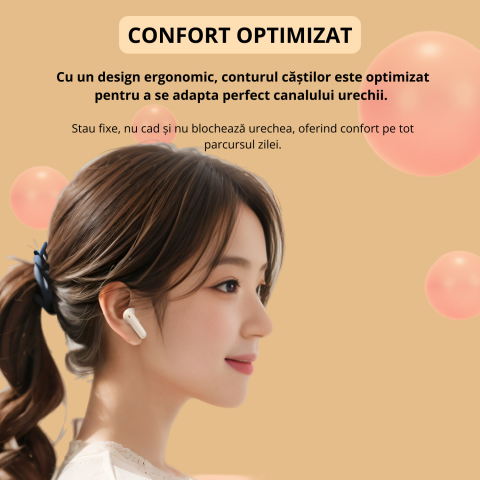 Casti wireless bluetooth 5.4, model M69, 20 ore redare, microfon integrat, 3D stereo, control tactil, design ergonomic, incarcare USB, ideale muzica si apeluri, Negru [9]