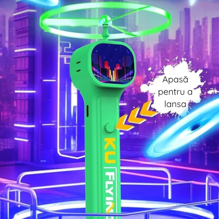 Jucarii - jucarie-frisbee-electrica-lansator-discuri-luminoase