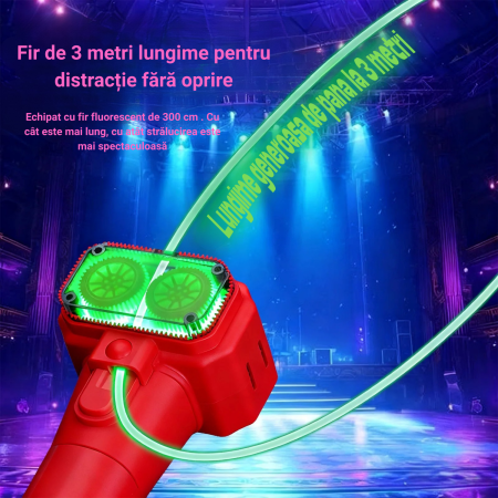 Masinute copii2211 - Jucarie Lasso Antigravitationala Interactiva, cu Sfoara Luminoasa, Reincarcabila USB-C, pentru Copii si Adulti, Efect Magic in Aer