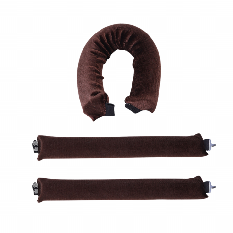 Ondulatoare - Set 3 ondulatoare fara caldura, role din spuma moale, catifea, pentru bucle durabile si naturale, fara deteriorare, maro