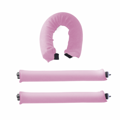 Ondulatoare - Set 3 ondulatoare fara caldura, role din spuma moale, catifea, pentru bucle durabile si naturale, fara deteriorare, roz