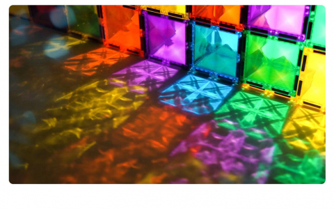 Set de Constructie Magnetic, Educativ si Creativ, Ultimate Edition, 120 piese multicolore + 2 platforme cu Roti si Cutie de Depozitare [4]