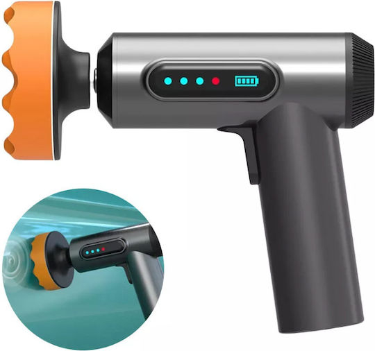 Aparat de Lustruit Auto Fara Fir, Masina de Polish si Ceruit, 2000 RPM, Afisaj Digital, Portabil, Include 3 Capete Accesorii, Gri/Negru [8]